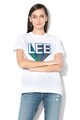 Lee Tricou cu imprimeu logo si decolteu la baza gatului Femei