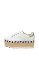 GUESS Espadrile flatform de piele ecologica Femei