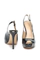 GUESS Pantofi slingback de piele ecologica, cu varf decupat Femei