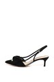 GUESS Pantofi slingback de piele intoarsa cu varf ascutit si funda Femei