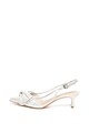 GUESS Pantofi slingback de piele intoarsa cu varf ascutit si funda Femei