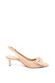 GUESS Pantofi slingback de piele si piele intoarsa cu varf ascutit si funda Femei