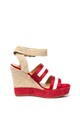 Pepe Jeans London Sandale wedge tip espadrile cu bareta pe glezna Ohara Tape Femei