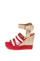 Pepe Jeans London Sandale wedge tip espadrile cu bareta pe glezna Ohara Tape Femei