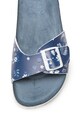 Pepe Jeans London Papuci de piele ecologica cu model floral Oban Virgi PLS90420 Femei