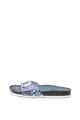 Pepe Jeans London Papuci de piele ecologica cu model floral Oban Virgi PLS90420 Femei