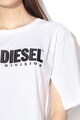 Diesel Tricou cu logo brodat si maneci cazute Jacky Femei