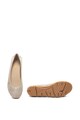 s.Oliver Pantofi cu talpa joasa de piele ecologica, cu model cu perforatii Femei