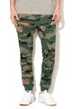 Nike Pantaloni sport cu model camuflaj si snur 22 Barbati