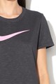 Nike Tricou cu imprimeu logo si tehnologie Dri-FIT pentru fitness Femei
