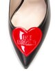 Love Moschino Pantofi slingback de piele, cu aplicatie logo Femei