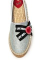 Love Moschino Espadrille cipő csillámos hatással női