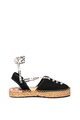 Love Moschino Sandale tip espadrile cu sireturi cu logo Femei