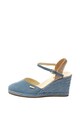 Big Star Sandale wedge tip espadrile, de piele intoarsa ecologica Femei