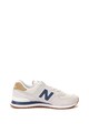 New Balance 574 nyersbőr cipő bőrszegélyekkel férfi