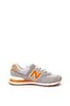 New Balance Pantofi sport de piele intoarsa cu insertii textile 574 Barbati