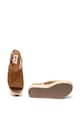 MTNG Sandale flatform tip espadrile, de piele intoarsa Femei
