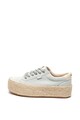 MTNG Pantofi sport flatform tip espadrile, de piele intoarsa ecologica Femei