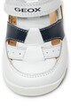 Geox Pantofi de piele si material textil cu velcro New Balu Baieti