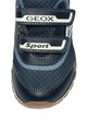 Geox Pantofi sport de piele ecologica si material textil, cu velcro Pavel Baieti