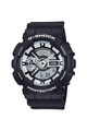 Casio Часовник G-Shock с хронограф и каишка от смола Мъже