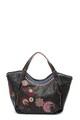 DESIGUAL Geanta shopper de piele ecologica cu broderie florala Chandy Rotterdam Femei