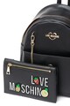 Love Moschino Rucsac de piele ecologica cu logo metalic Femei