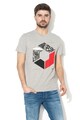 Jack & Jones Sector regular fit póló domború mintával férfi