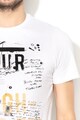 Only & Sons Tricou cambrat cu imprimeu text Einar Barbati