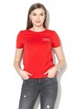 Only Tricou cu broderie text Elia Femei