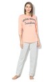 ESPRIT Bodywear Пижама с текстова щампа Жени