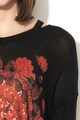 DESIGUAL Асиметричен пуловер Narita с флорална щампа Жени