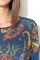 DESIGUAL Bluza cu imprimeu floral si maneci cazute Femei