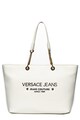 Versace Jeans Geanta shopper de piele ecologica, cu imprimeu logo Femei