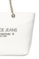 Versace Jeans Geanta shopper de piele ecologica, cu imprimeu logo Femei