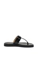 Michael Kors Papuci flip-flop de piele, cu logo Lillie Femei