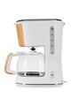 Heinner Cafetiera  , 900 W, 1.25 L, filtru detasabil, anti-picurare, oprire automata, Alb Femei