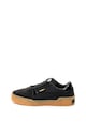 Puma Pantofi sport de piele nabuc cu garnituri cu aspect lacuit Cali Femei