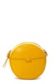 Pieces Geanta crossbody rotunda de piele Binga Femei