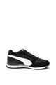 Puma Pantofi sport de plasa cu garnituri de piele ecologica ST Runner V2, Negru/Alb Baieti