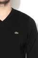 Lacoste Фино плетен пуловер с шпиц деколте Мъже