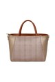 Laura Ashley Geanta shopper de piele ecologica, cu insertie houndstooth Femei