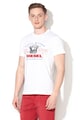 Diesel Tricou cu imprimeu grafic si broderie logo Logys Barbati