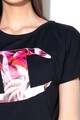 Champion Tricou cu decolteu la baza gatului si imprimeu logo floral Femei