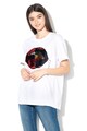 Silvian Heach Collection Nagano mintás póló kétoldalú flitterekkel női