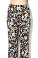 Silvian Heach Collection Pantaloni capri din material vaporos, cu model floral Ashan Femei