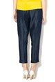 United Colors of Benetton Pantaloni din chambray lyocell cu talie elastica Femei