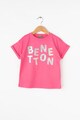 United Colors of Benetton Póló csillámos szövegmintával Lány