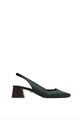 VIOLETA BY MANGO Pantofi slingback de piele cu par scurt Femei