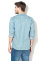 BLEND Camasa slim fit din chambray, cu guler Mao Barbati